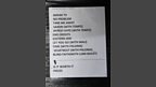 The setlist!