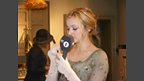 Fearne leaves her mark on set