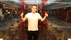 Chris Stark takes the BBC lift in his pants for Comic Relief