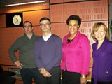 STUDIO PHOTO :: Richard, Chris Marinello, Baroness Scotland and Sian