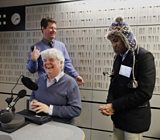 Peter with Rory Field and Hassan Khan from Metro