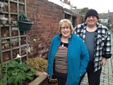 Mavis and Jimmy get to work on their back alley farm in Middlesbrough