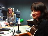 Sarah Howells from the band Paper Aeroplanes with Laura