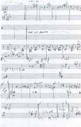 First page of Gwilym's skyline score