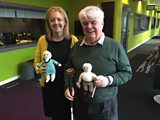 Knitted Winifred and Peter