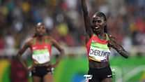 Cheruiyot breaks Olympic record in women's 5000m