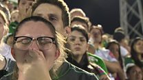 Fans hold vigil at Chapecoense stadium