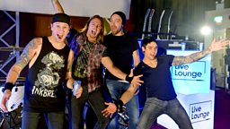 Image for Monday: Bullet For My Valentine in the Live Lounge