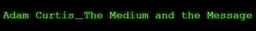 Adam Curtis' Blog