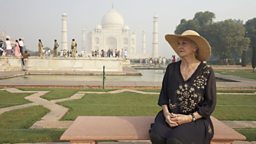 Sheila at the Taj Mahal, India