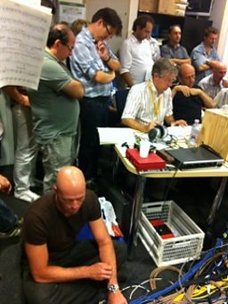 Concentrated listening in the control room