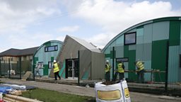 DURING: FRONT OF NORRIS GREEN YOUTH CENTRE