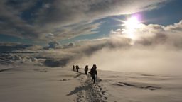 Photo: Mark Beaumont and expedition team tackling Mt. McKinley
