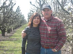 Pear farmers Chuck and Joy Baker