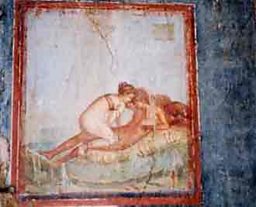 A couple making love