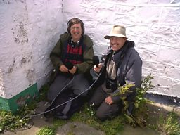Sheltering from the roaring winds on Inner Farne
