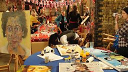 Blog - Jubilee painting with Rolf Harris!
