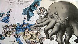 Photo: Serio Comic Map of Europe at War detail