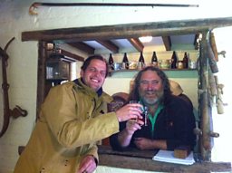 Propping up the bar: Val Warner & Dennis Gwatkin