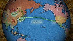 Map: From Mongolia to the USA