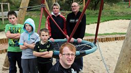 Photo: Staffordshire swing chained up