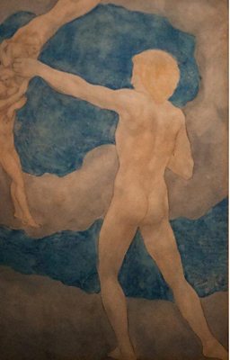 Gibran's depiction of his famous observation of children being the arrow of the bow