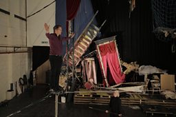 Michael walks a tightrope