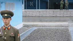 The border between North and South Korea