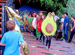 Torres High School Kids Vegetable Fashion Show, East LA 