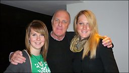 Richard with his daughters Rosie and Polly