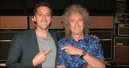 Iain Lee and Brian May