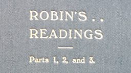 *ROBIN'S READINGS*
