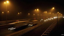 THE M25 AT NIGHT