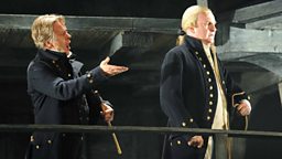 Philip Ens as Claggart and John Mark Ainsley as Captain Vere