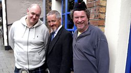 Photo: Dara O'Briain, Griff Rhys Jones and Rory McGrath