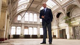 Len at the Harland and Wolff drawing offices