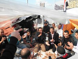 Singing in the Camp, Tahrir Square 