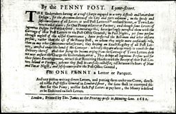 Dockwra’s private Penny Post 
