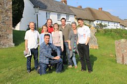 On location outside Iddesleigh church