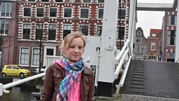 Photo: Ike by a bridge in Haarlem, The Netherlands