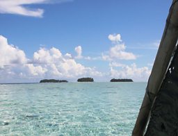 The Carteret Islands, an atoll in the Pacific Ocean