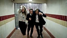 Rebecca (RUTH GEMMELL), Tom (PAUL POPPLEWELL), Gordon (TOM MANNION)