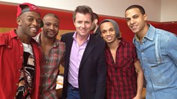 Nicky bumps into JLS