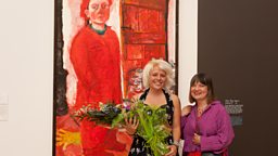 Efa Thomas and artist Shani Rhy James