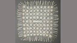 Woven shawl Presented to Her Majesty The Queen, when Princess Elizabeth, on the occasion of her marriage in 1947