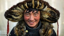 Man in Mongolian dress