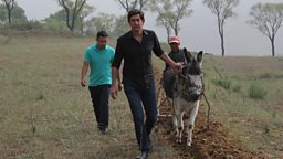 Justin in Chinese countryside