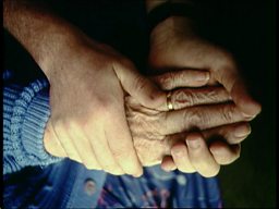 Elderly person and carer