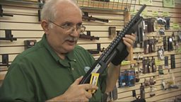The ominous sound of a 12-gauge shotgun