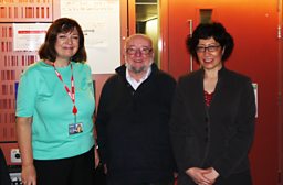 Bridget Kendall, Thomas Keneally, Fadia Faqir in the Forum studio. 24-10-2012